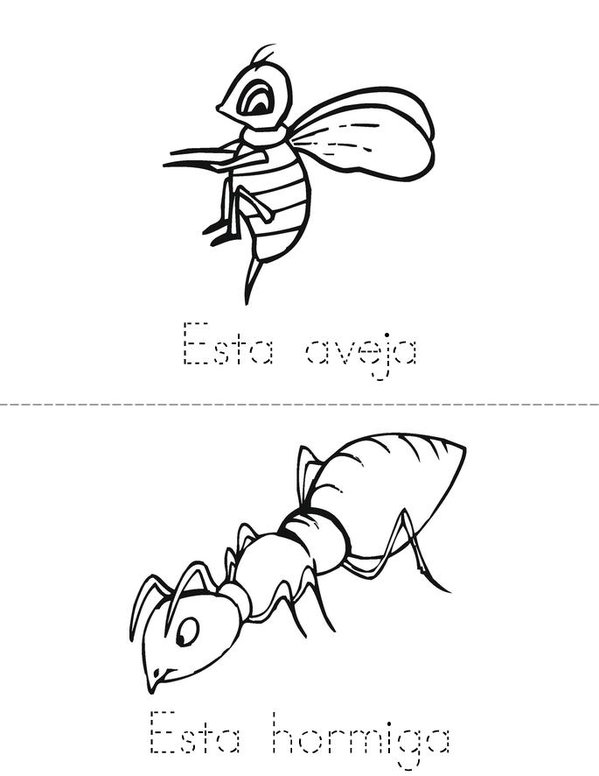 Los insectos Mini Book - Sheet 3