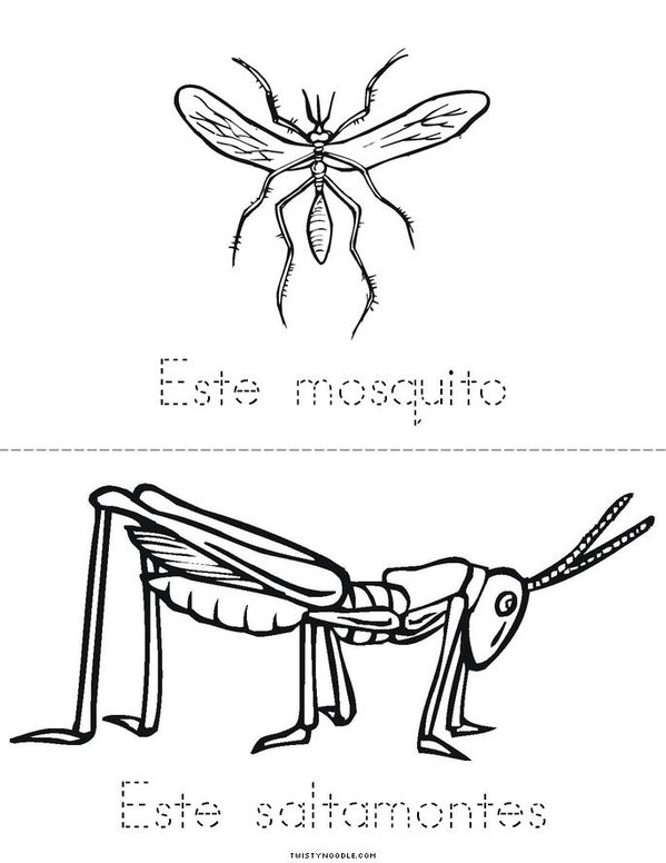 Los insectos Mini Book - Sheet 4