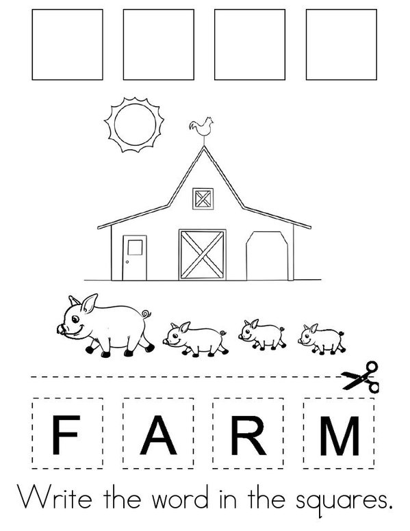 Life on the Farm Mini Book - Sheet 23