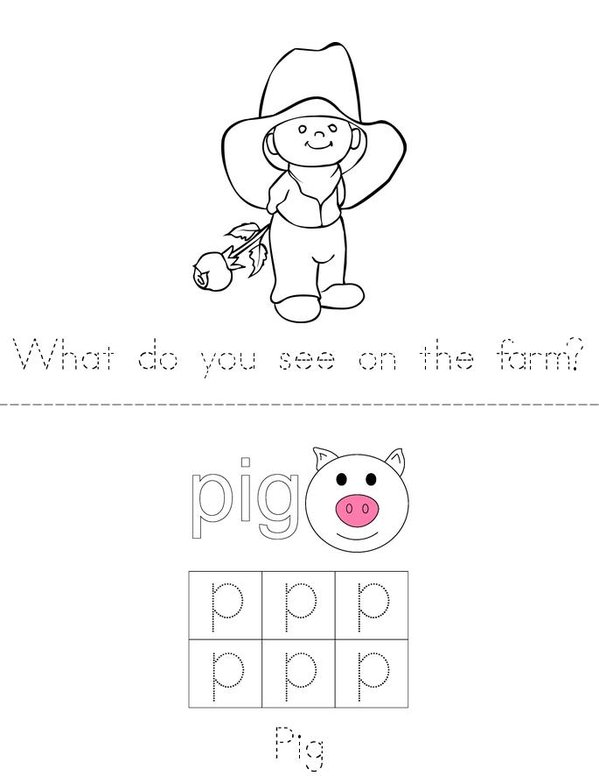 Life on the Farm Mini Book - Sheet 7