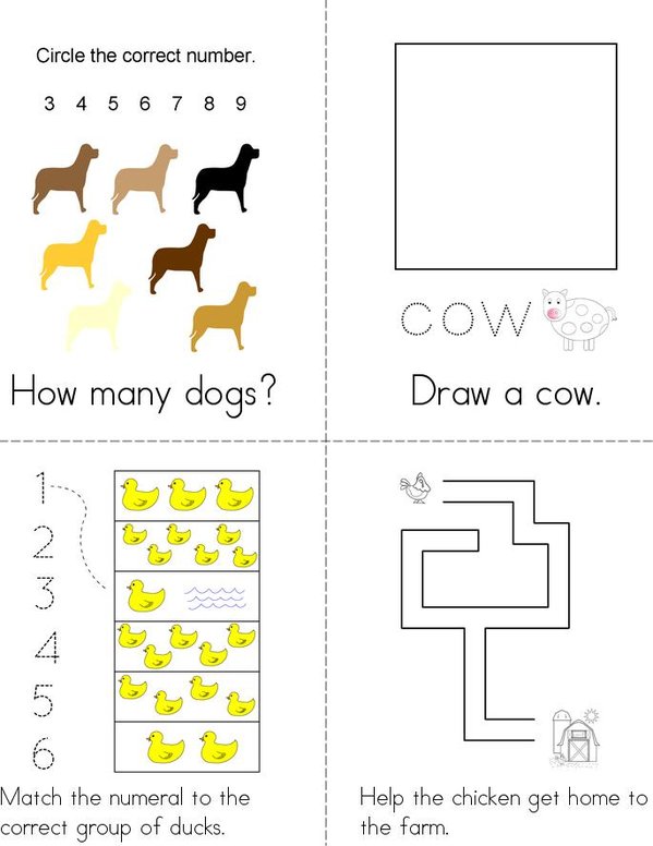 Life on the Farm Mini Book - Sheet 5