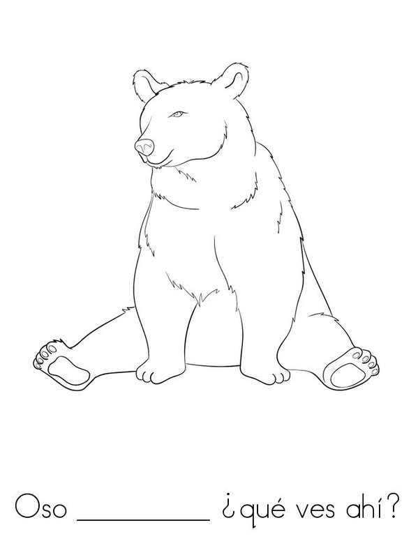 Oso pardo, oso pardo, ¿qué ves ahí? Mini Book - Sheet 2