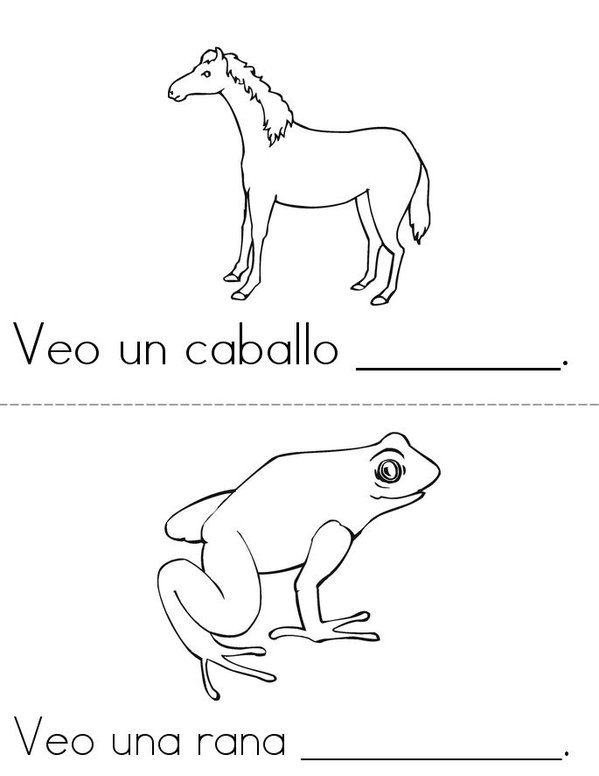 Oso pardo, oso pardo, ¿qué ves ahí? Mini Book - Sheet 3