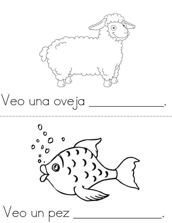 Oso pardo, oso pardo, ¿qué ves ahí? Mini Book - Sheet 5