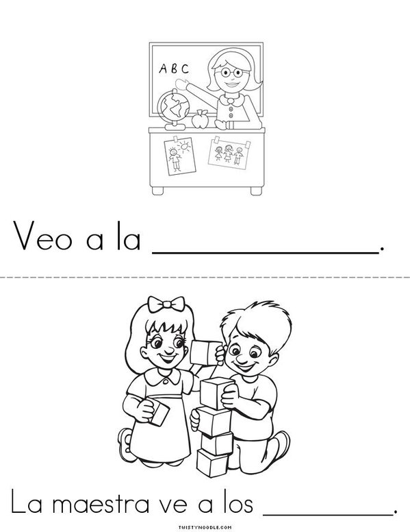 Oso pardo, oso pardo, ¿qué ves ahí? Mini Book - Sheet 6