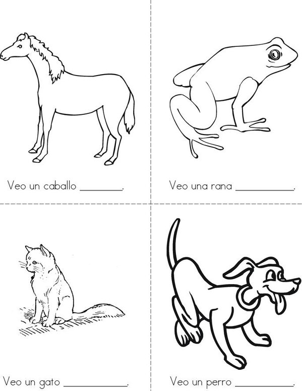 Oso pardo, oso pardo, ¿qué ves ahí? Mini Book - Sheet 2