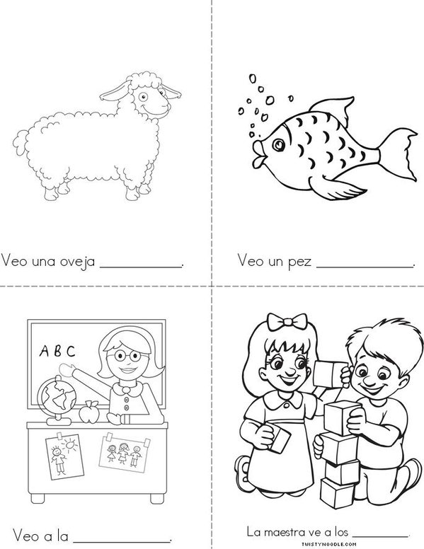 Oso pardo, oso pardo, ¿qué ves ahí? Mini Book - Sheet 3