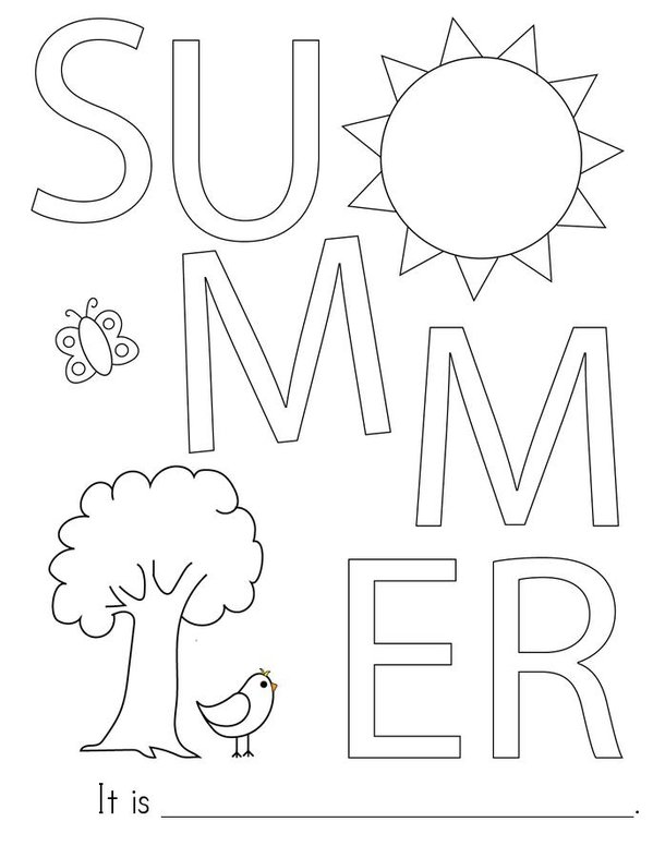 Summer Mini Book - Sheet 1