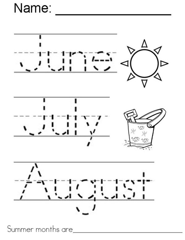 Summer Mini Book - Sheet 2