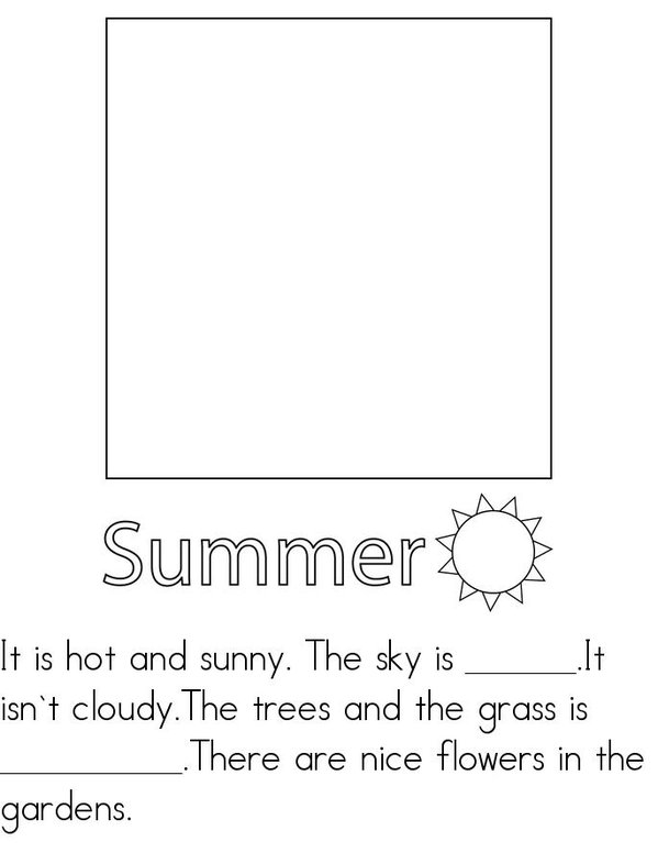 Summer Mini Book - Sheet 3