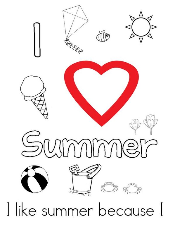 Summer Mini Book - Sheet 9