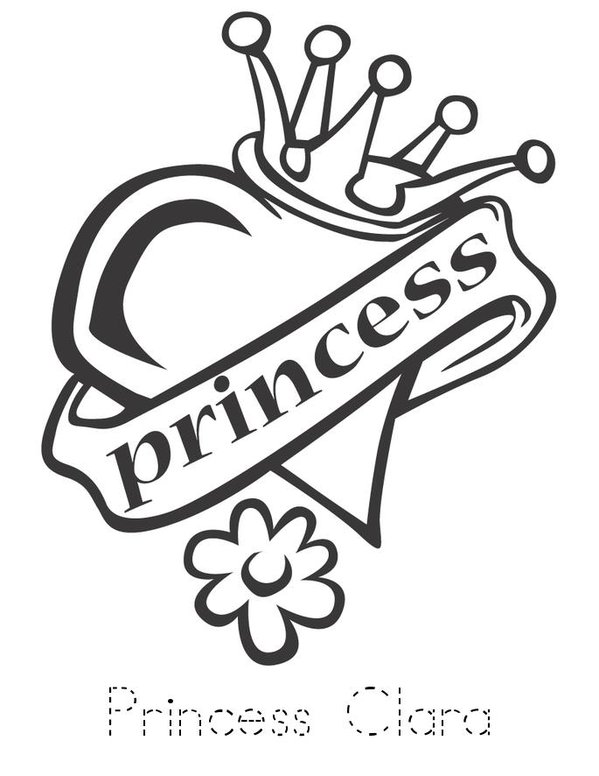 Princess Clara Mini Book - Sheet 1