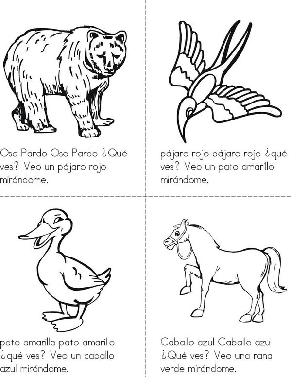 Oso Pardo Oso Pardo Mini Book - Sheet 1