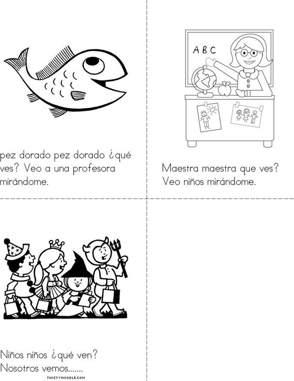 Oso Pardo Oso Pardo Mini Book - Sheet 3