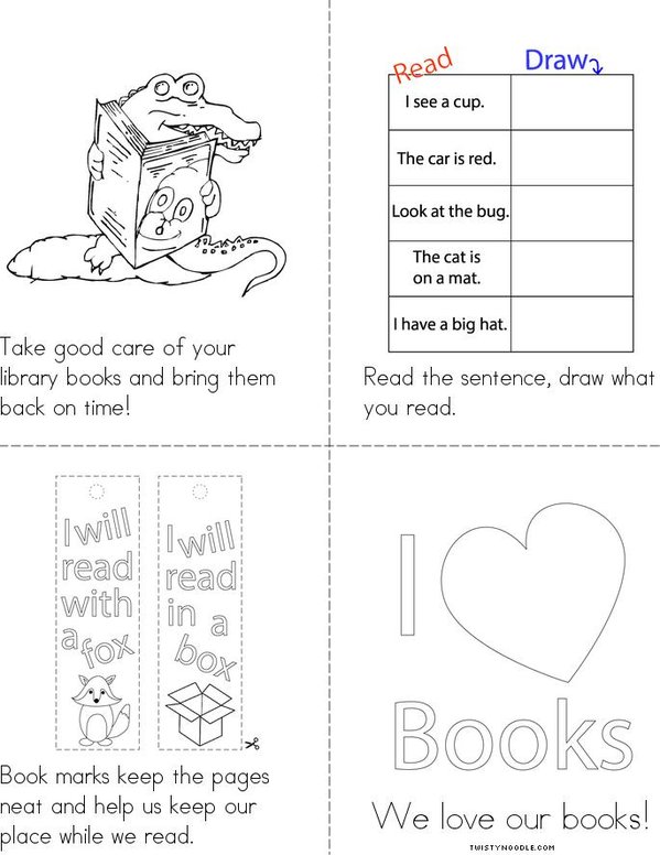 The Book Book Mini Book - Sheet 2