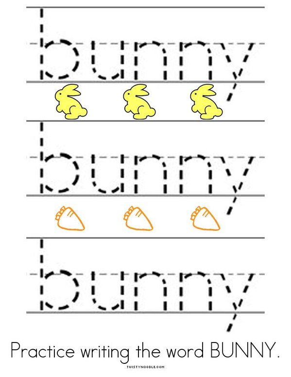 Rabbits Are Bunnies, Bunnies are Rabbits Mini Book - Sheet 8