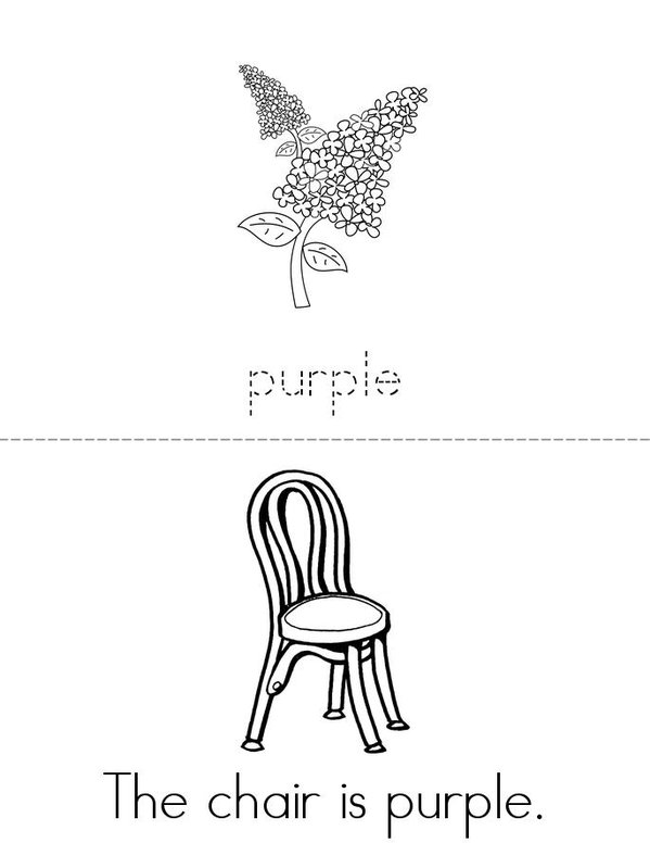 Purple Mini Book - Sheet 1