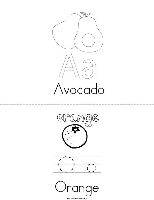  Avocado Mini Book