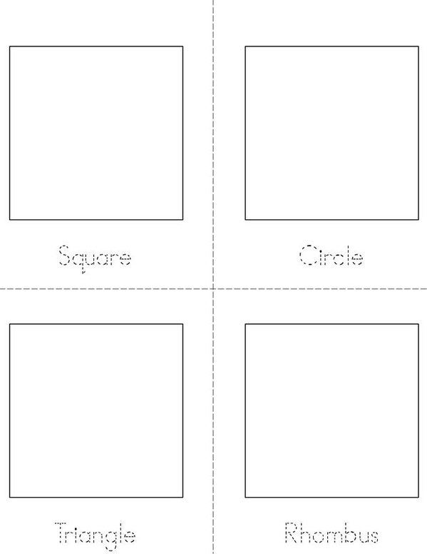 I know my shapes! Mini Book - Sheet 1