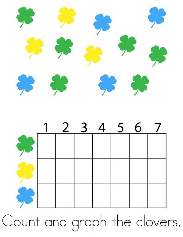 St. Patrick's Day Counting Mini Book - Sheet 3