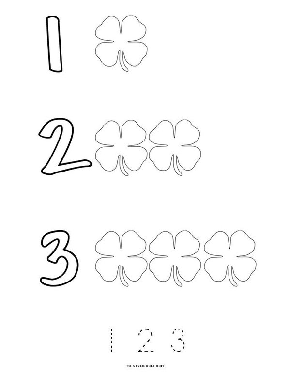 St. Patrick's Day Counting Mini Book - Sheet 4