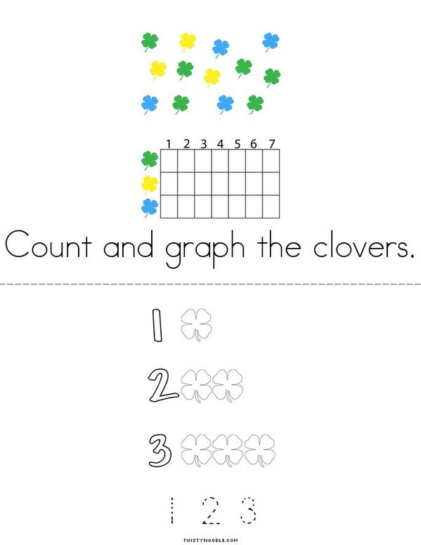 St. Patrick's Day Counting Mini Book - Sheet 2