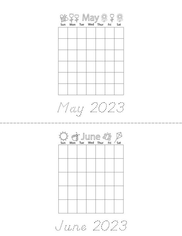 Calendars 2023 Mini Book - Sheet 3