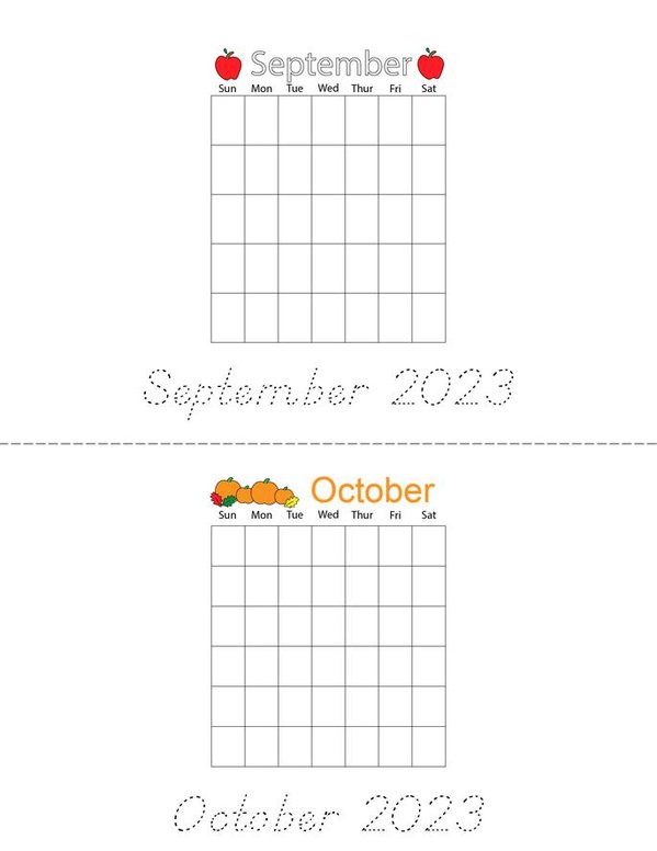Calendars 2023 Mini Book - Sheet 5