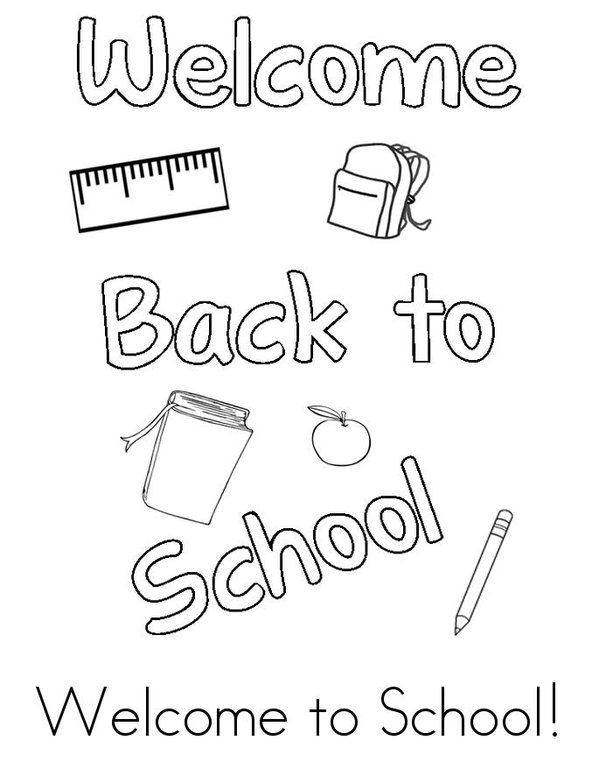 Back to School! Mini Book - Sheet 1