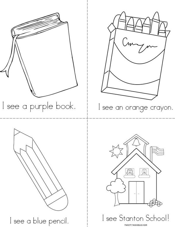 Back to School! Mini Book - Sheet 2