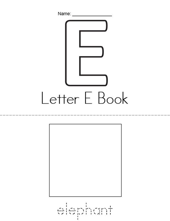 S Letter E Book Twisty Noodle S Letter E Book Twisty Noodle