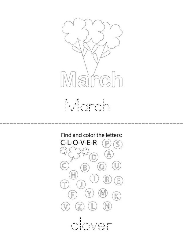 Today is March 17th! Mini Book - Sheet 2