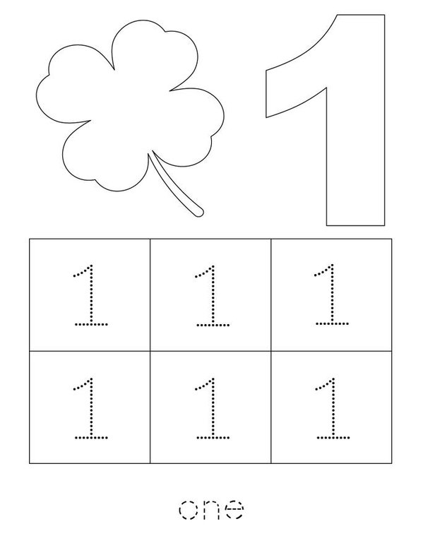 Clover Counting Mini Book - Sheet 2