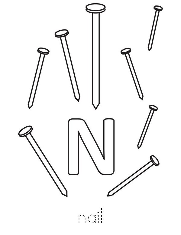 N is for Mini Book - Sheet 7