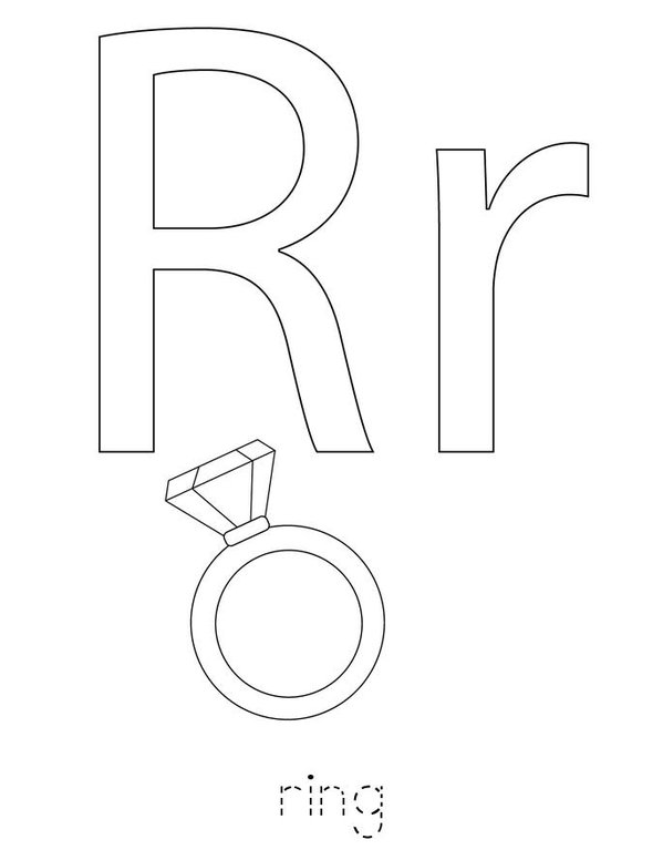 R is for Mini Book - Sheet 2