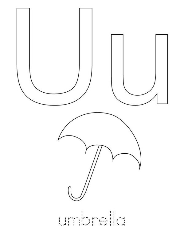 U is for Mini Book - Sheet 2