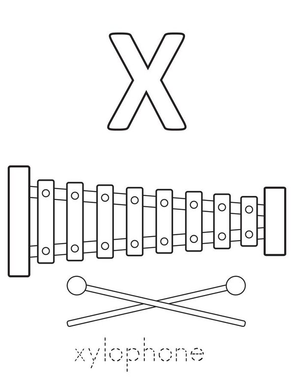 X is for Mini Book - Sheet 2