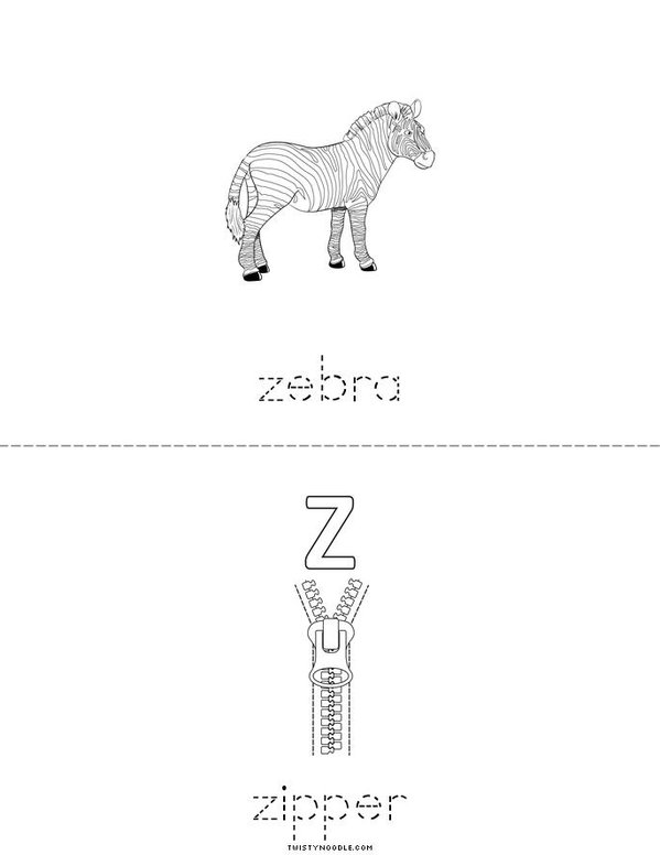 Z is for Mini Book - Sheet 2