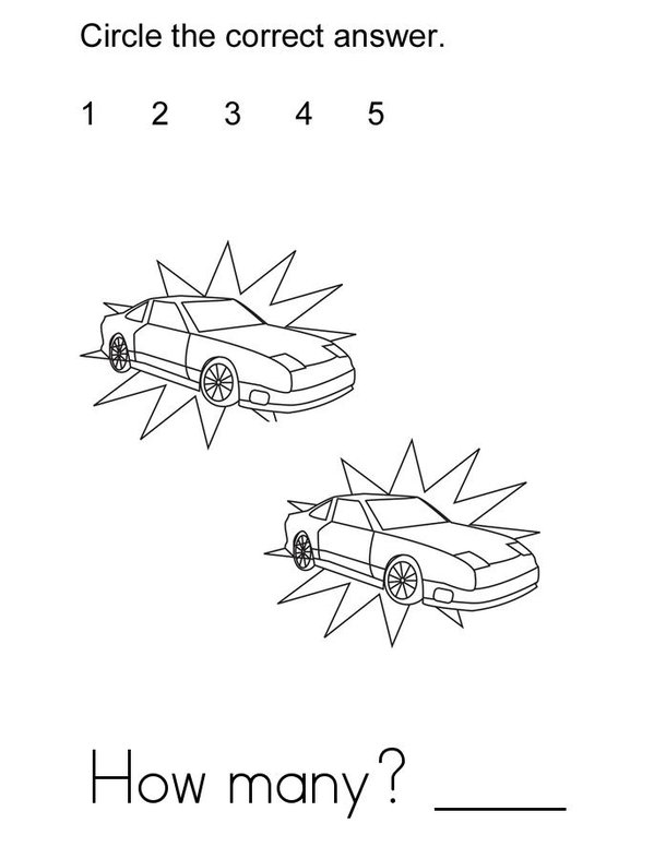 How Many? Two Mini Book - Sheet 3