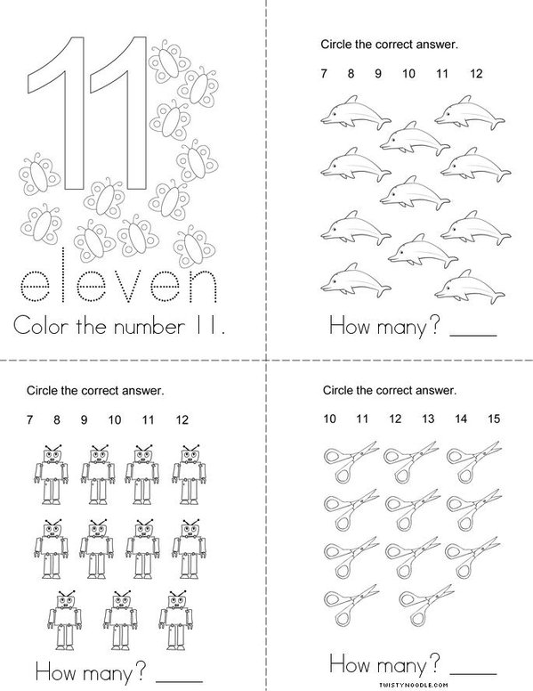 How Many? Eleven Mini Book