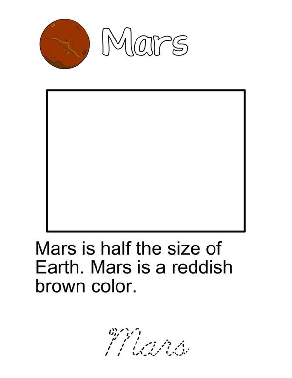 Solar System  Mini Book - Sheet 13