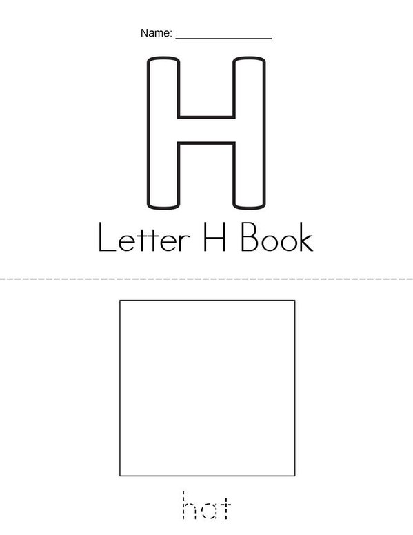 ______'s Letter H Book Mini Book - Sheet 1
