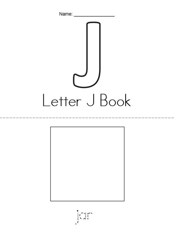 ______'s Letter J Book Mini Book - Sheet 1