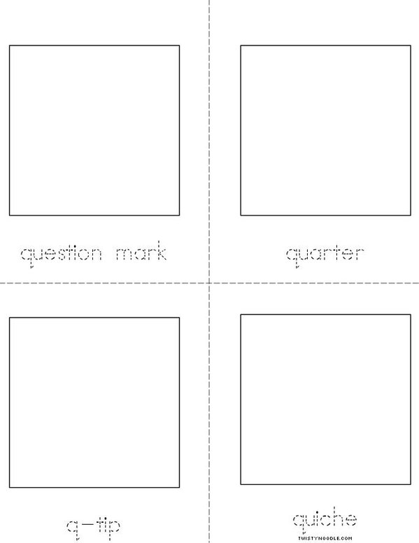 ______'s Letter Q Book Mini Book - Sheet 2