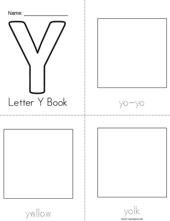 ______'s Letter Y Book Mini Book
