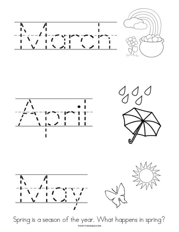 Spring Is Here! Mini Book - Sheet 12