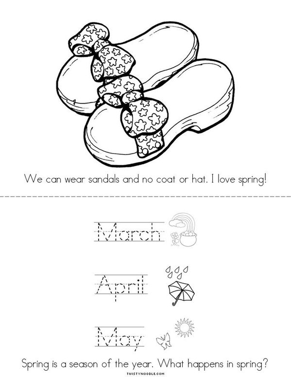 Spring Is Here! Mini Book - Sheet 6