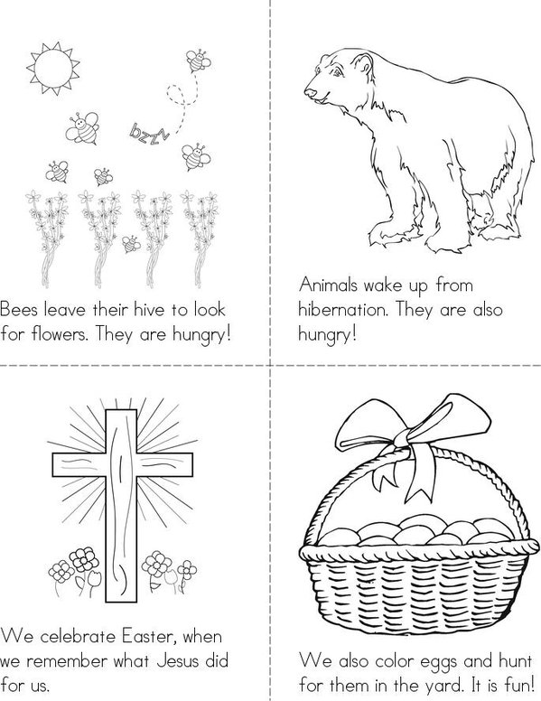 Spring Is Here! Mini Book - Sheet 2