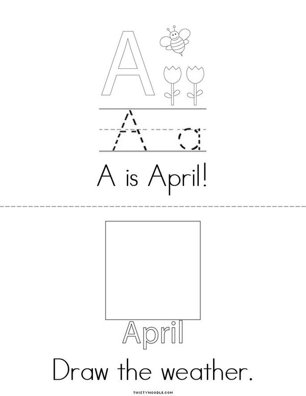 April Mini Book - Sheet 2
