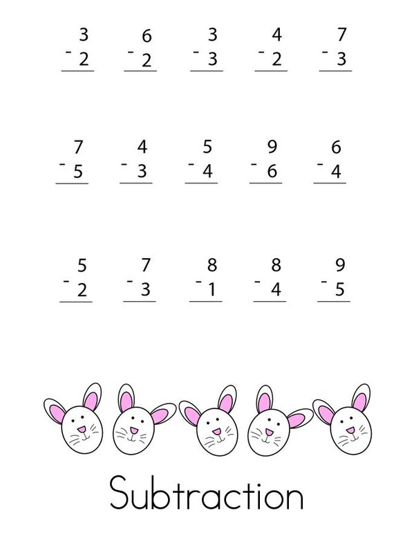Easter Math Mini Book - Sheet 2
